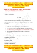 HESI RN EXIT EXAM FORM A&comma; B & C QUESTIONS AND ANSWERS 100&percnt; CORRECT LATEST STUDENT GUIDE EXAMS FOR NURSING LATEST UPDATE 2021&sol;2022&comma;GRADED A&plus;