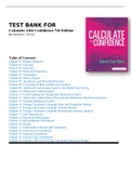 Test Bank Calculate with Confidence 7th Edition by Deborah C&period; Morris Chapter 1-25&vert;Complete Guide A&plus;