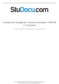 Financial instruments: derivatives