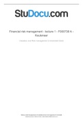 Fincancial instruments: derivatives