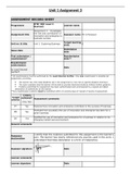 Unit 1 - Exploring Business Assignment 3 (Whole Assignment) - DISTINCTION * Graded