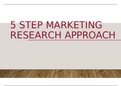5 STEP MARKETING RESEARCH APPROACH