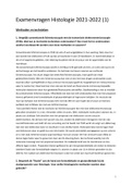 Uitgewerkte vragen Histologie: Methoden, Cel, Epitheelweefsel, Steunweefsel, Kraakbeen/bot en Contractiel weefsel + tekening (F. De Smet) BMW