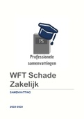 WFT Schade Zakelijk Samenvatting || 2022-2023 ||  Volledig actueel! 