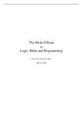 The Haskell Road to Logic, Math and Programming