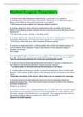 Medical-Surgical&colon; Respiratory Questions And Answers&lpar;Complete Top Solution&rpar;