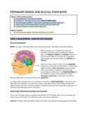 GCSE Psychology 9-1 COMPLETE REVISION NOTES
