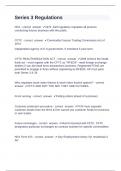 Series 3 Regulations c questions and answers verified 2024