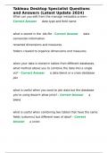 Tableau Desktop Specialist Questions and Answers &lpar;Latest Update 2024&rpar;