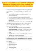 NURSING FUNDAMENTAL EXIT EXAM 180 QUESTIONS & ANSWERS BEST EXAM SOLUTION GUARANTEED SUCCESS LATEST UPDATE 2021&sol;2022 GRADED A&plus; 