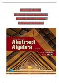 Solution Manual for First Course in Abstract Algebra A&comma; 8th Edition by John B&period; Fraleigh&comma; Verified Chapters 1 - 56&comma; Complete Newest Version