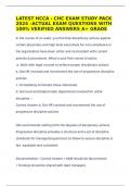HCCA - CHC EXAM STUDY PACK 2024 &ndash;ACTUAL EXAM QUESTIONS WITH 100&percnt; VERIFIED SOLUTIONS-LATEST UPDATE &sol;A&plus; GRADE