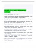 DASLE Exam with 100&percnt; correct Answers