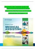 Solution Manual for Medical Assisting Administrative & Clinical Competencies &lpar;MindTap Course List&rpar; 9th Edition by Michelle Blesi&comma; Verified Chapters 1 - 58&comma; Complete Newest Version