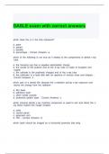 DASLE exam with correct answers &lpar;graded a&rpar;