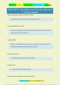 CLG 0010 Questions and Correct Answers  &vert; Latest Upda