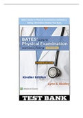 Bates’ Guide to Physical Examination and History Taking 12th Edition Bickley Test Bank