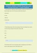 NCCCO MOBILE CRANE Questions and  Correct Answers &vert; Latest Update