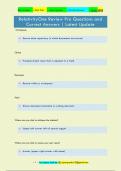 RelativityOne Review Pro Questions and  Correct Answers &vert; Latest Update