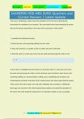 SAUNDERS HESI MED SURG Questions and  Correct Answers &vert; Latest Update