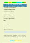 SAUNDERS HESI MED SURG PT 2 Questions  and Correct Answers &vert; Latest Update