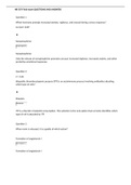 NR 507 Advanced Pathophysiology Final exam QUESTIONS AND ANSWERS
