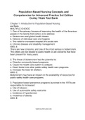 Test Bank for Population-Based Nursing&colon; Concepts and Competencies for Advanced Practice 3rd Edition Curley