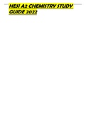 HESI A2 CHEMISTRY STUDY GUIDE 2022