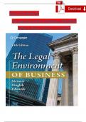 Solution Manual For Meiners&comma; Ringleb&comma; Edwards&comma; The Legal Environment of Business 14th Edition Chapters 1 - 22 Complete&comma; Newest Version
