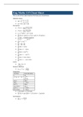 Engineering Mathematics 115 Cheat Sheet