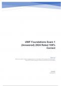 UWF Foundations Exam 1 &lpar;Answered&rpar; 2024 Rated 100- Correct&period;pdf