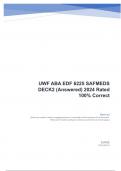 UWF ABA EDF 6225 SAFMEDS DECK2 &lpar;Answered&rpar; 2024 Rated 100- Correct&period;