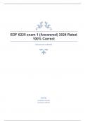 EDF 6225 exam 1 &lpar;Answered&rpar; 2024 Rated 100- Correct