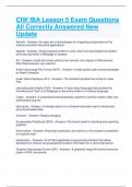 CIW&colon; IBA Lesson 5 Exam Questions All Correctly Answered New Update