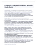 Excelsior College Foundations Module 2 Study Guide