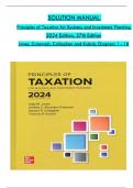 Solution Manual For Principles of Taxation for Business and Investment Planning 2024 27th Edition By Sally Jones&comma; Shelley Rhoades-Catanach&comma; Callaghan&comma; Kubick All Chapters Covered &comma;Latest Edition