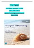 TEST BANK For Principles of Marketing&comma; Global Edition&comma; 19th edition By Kotler & Armstrong All 1-19 Chapters Covered &comma;Latest Edition&comma; ISBN&colon;9781292449364