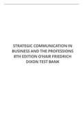 STRATEGIC COMMUNICATION IN BUSINESS AND THE PROFESSIONS 8TH EDITION O’HAIR