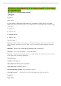Effective Leadership & Management in Nursing&comma; 9e &lpar;Sullivan&rpar; Test Bank