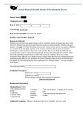 COUN6360 Week 3 Assignment; Client Intake Assessment Form; Part 1