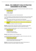 NR442 - RN COMMUNITY HEALTH PRACTICE ASSESSMENT B &lpar;50 ITEMS&rpar; 