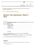 COUN 6360 Week 5 Competency Quiz; Reliability and Validity (100% Correct Jan 2022)