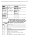 Unit 4 - Managing an Event Assignment 2 (Whole Assignment) DISTINCTION* GRADED