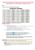 NR566 &sol; NR 566 Midterm Exam Study Guide &lpar;Latest 2022 &sol; 2023&rpar;&colon; Advanced Pharmacology for Care of the Family - Chamberlain  &lpar;SUMMARY&rpar;