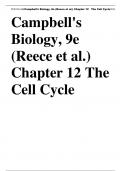 Campbell Biology Chapter 12 Test Bank Campbell-s Biology&comma; 9e &lpar;Reece et al&period;&rpar; Chapter 12 The Cell Cycle