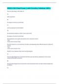 PHED 1301 Final Exam &vert;&vert; with Errorless Solutions 100&percnt;&period;