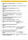 Family Med PAEA Exam with Verified Answers Graded A&plus;
