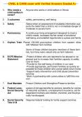 CWEL & CANS exam with Verified Answers Graded A&plus;