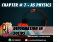 Deformation in Solids | AS Physics 9702 | Notes & Past Papers