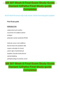 NR 507 Week 8 Final Exam Study Guide &lpar;Variant 1&rpar;&sol;Patho Final Study guide Completed